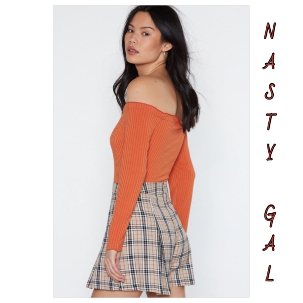 🌈NASTY GAL Low profile ribbed bodysuit sz 6, 2, 4 - Picture 4 of 7